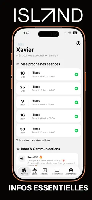 ISLAND fitness screenshot 3
