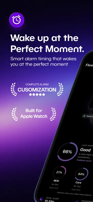 FlexiAlarm: Apple Watch Wecker screenshot 1 of 6