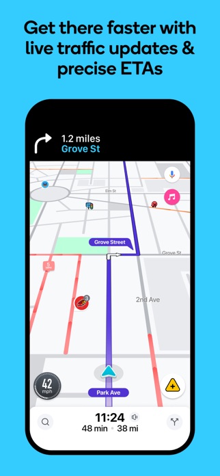 Waze カーナビ & 交通情報 スクリーンショット1