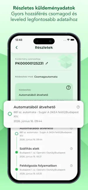Magyar Posta applikáció screenshot 4