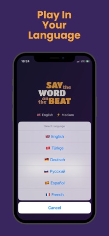 Say The Word On the Beat Game iPhone screenshot