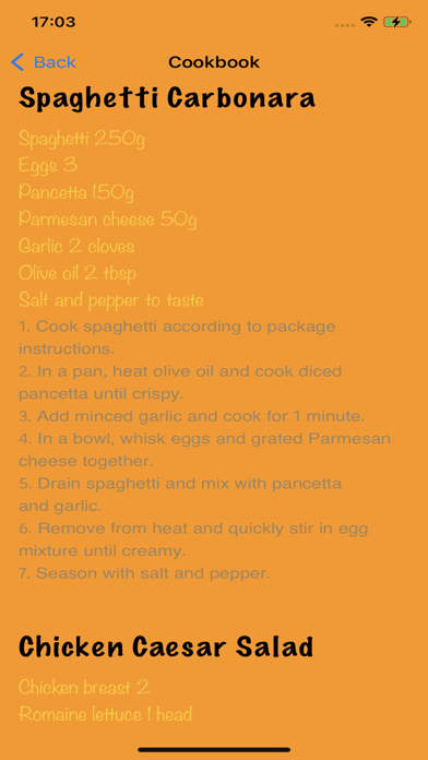 Food Countdown Screenshot
