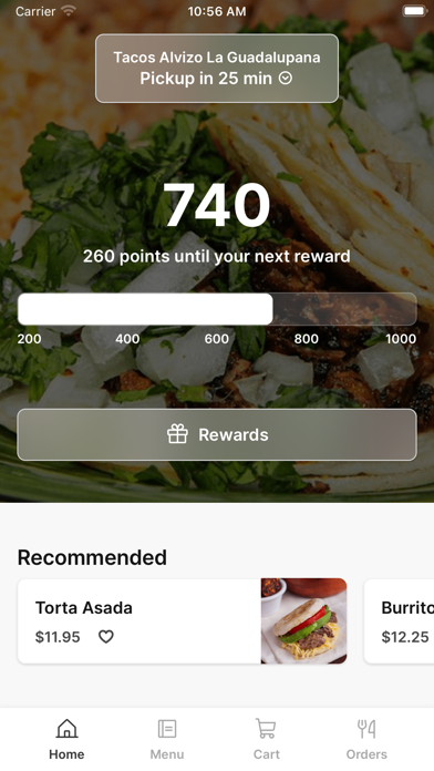 Tacos Alvizo La Guadalupana iPhone screenshot 1 - Food & Drink app