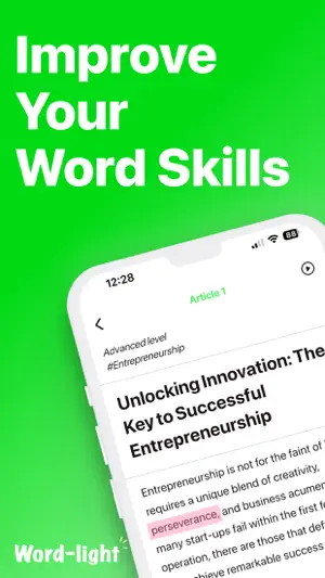 Read More English: Word-light screenshot 1