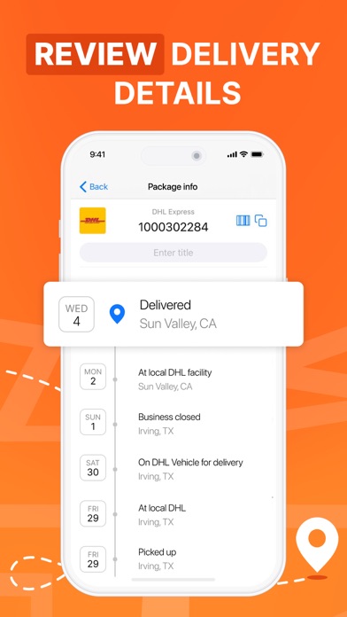 Parcel, Order Delivery Tracker Screenshot