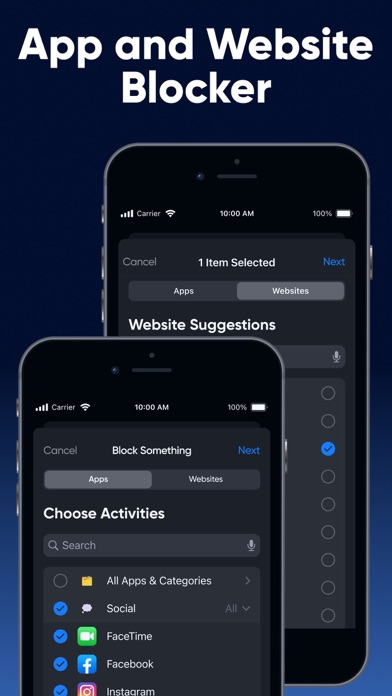 Block Apps, Sites & Focus Screenshot