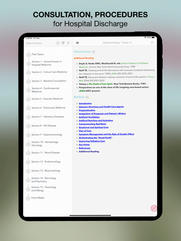 Hospital Medicine Care iPad screenshot 4 - Medical app