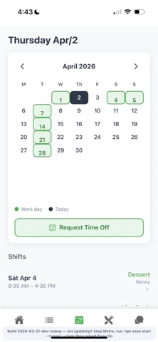 Sheek: Restaurant Software screenshot