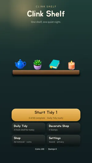 Clink Shelf: Cozy Game screenshot 1