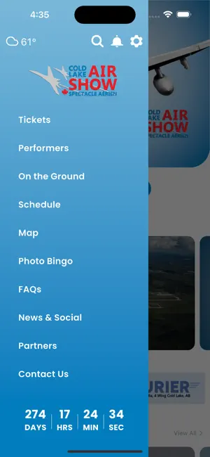 Cold Lake Air Show iPhone screenshot 2