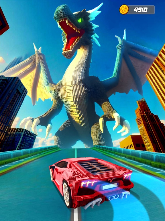 Car vs Blocky Monster 3Dのおすすめ画像4