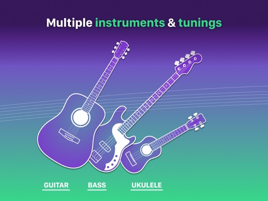 Guitar Tuner Easy tune chords iPad app afbeelding 3