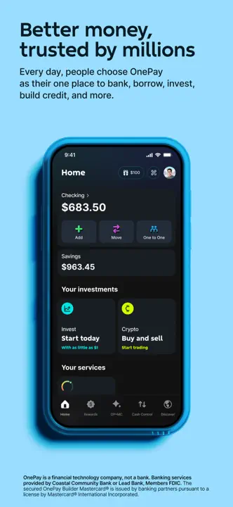OnePay – Mobile Banking App Store screenshots