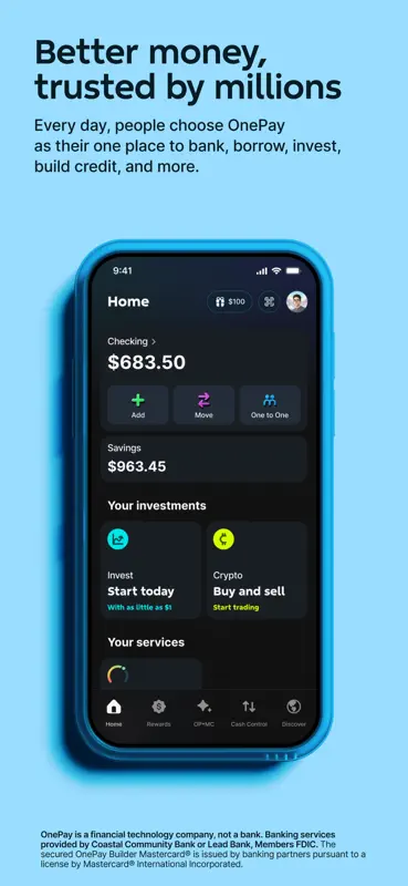 OnePay – Mobile Banking screenshot 1 of 8