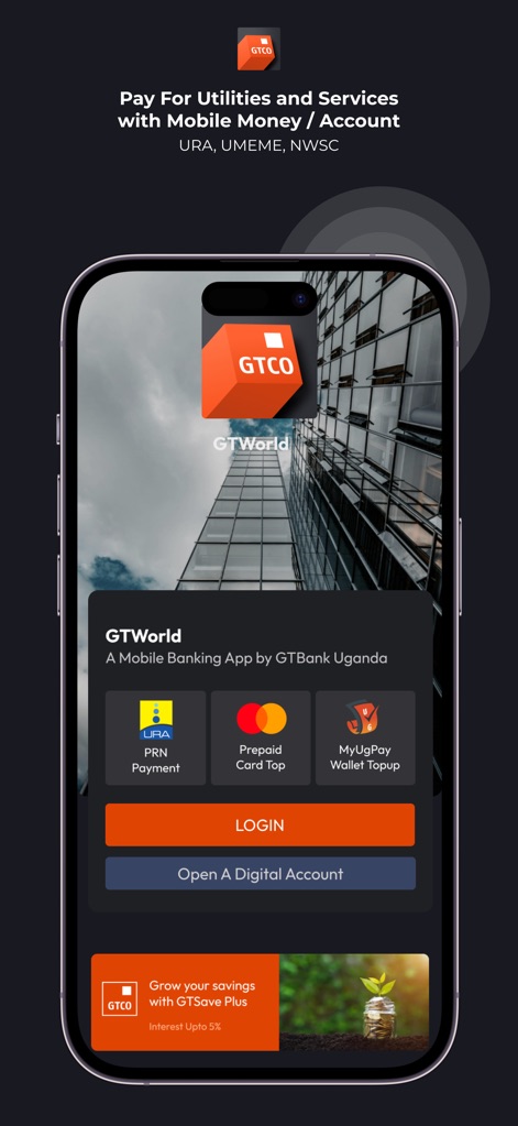 GTBank (Uganda) - Finance App | MWM