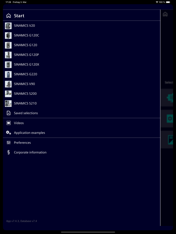 Screenshot #5 pour SINAMICS SELECTOR