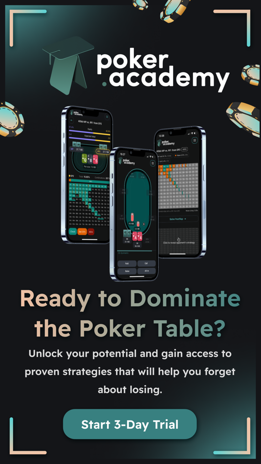 #1. Poker Academy: Learn GTO poker (iOS) Podle: iSolve Sp. z o.o.