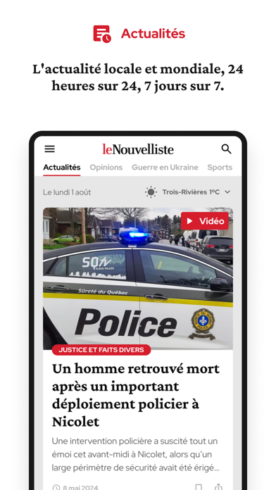 Le Nouvelliste Screenshot 2 - AppWisp.com Le Nouvelliste Screenshot 2 - AppWisp.com