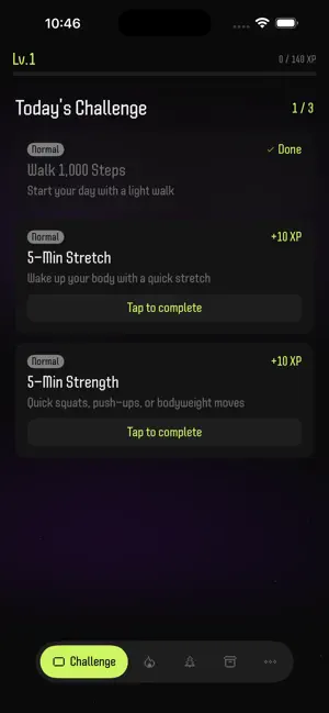 UpNext: Challenge Card Habits screenshot 4