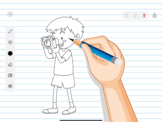 Screenshot #5 pour Whiteboard Simple Drawing app