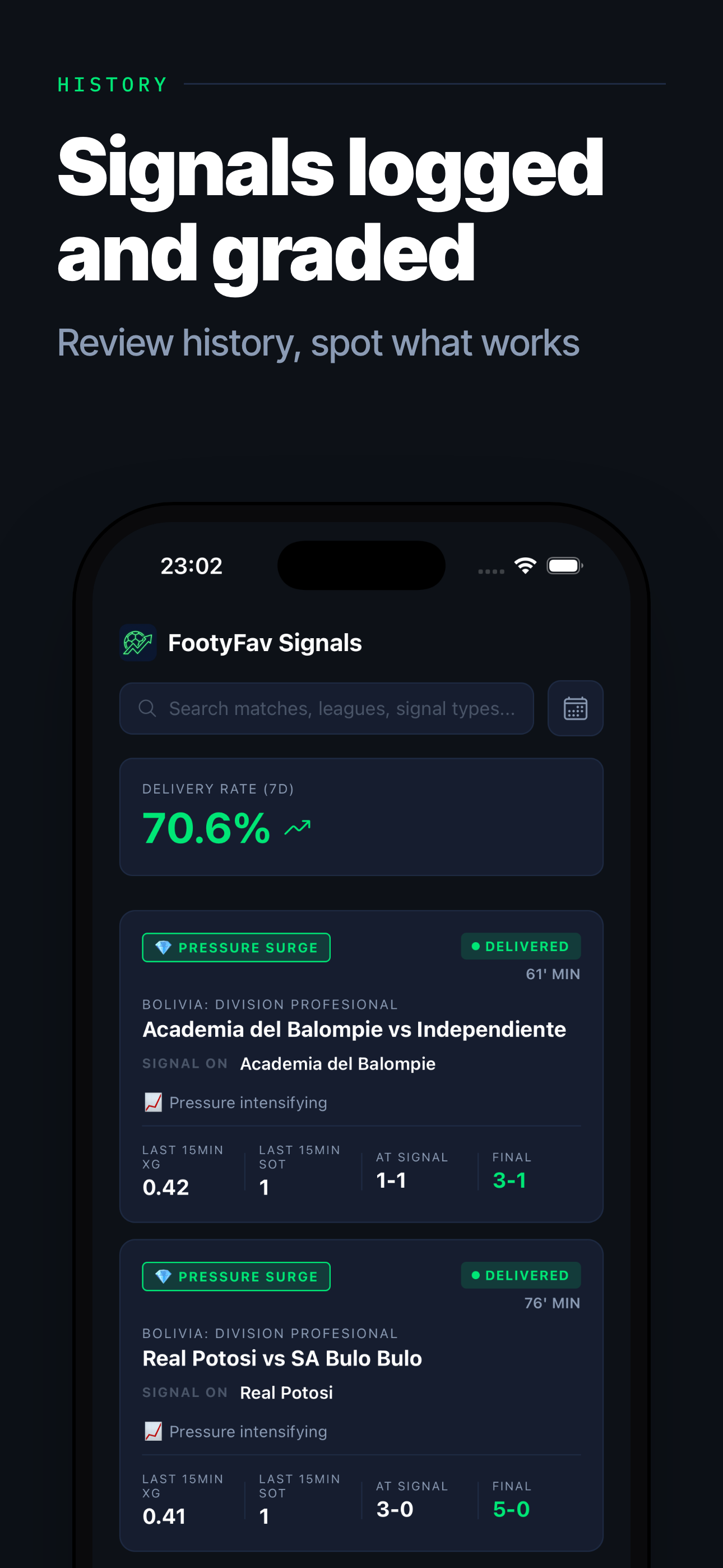 FootyFav Signals screenshot 3