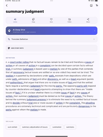 Law Dictionary Offline - AI ipad screenshot 4