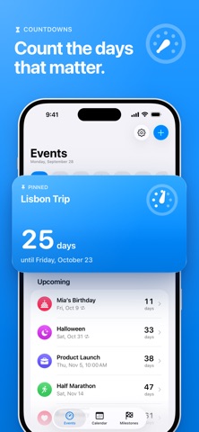 Trackdown: Days Counter Screenshot 1 of 7