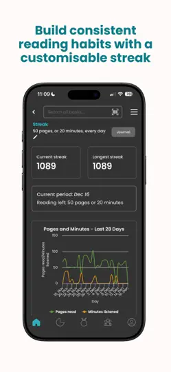 Capture d'écran de StoryGraph: Reading Tracker sur iPhone 5