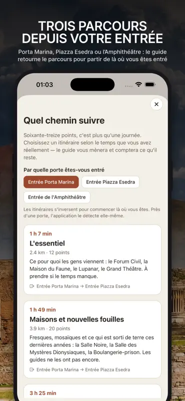 Tessera : audioguide Pompéi screenshot 3 of 10