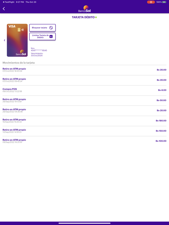 Screenshot #6 pour BancoSol Empresas