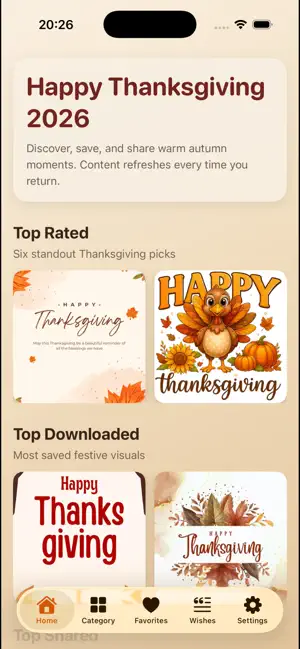 Happy Thanksgiving 2026 Images screenshot 1
