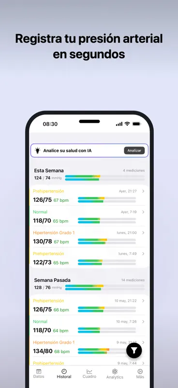 Presión Arterial: Health+ screenshot 2 of 8