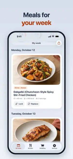 Dinner Ideas: Meal Planner screenshot 1