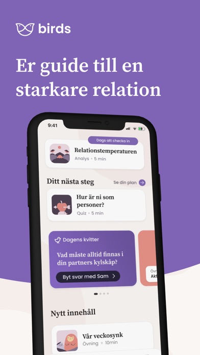 Birds: Relationsverktyg iPhone screenshot 1