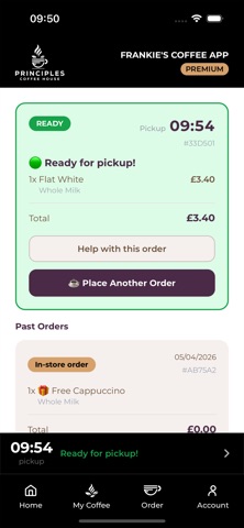 Principles Coffee App screenshot