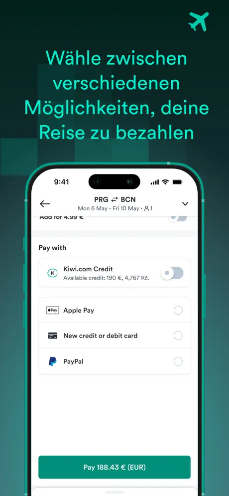 Kiwi.com – billige Flüge‑App screenshot 6