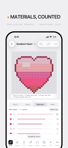 NDOT — Bead Pattern Studio iPhone screenshot
