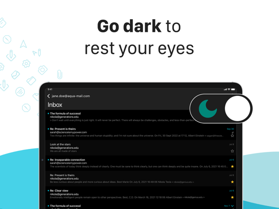 Email Aqua Mail Secure Client iPad screenshot 8 - Business app