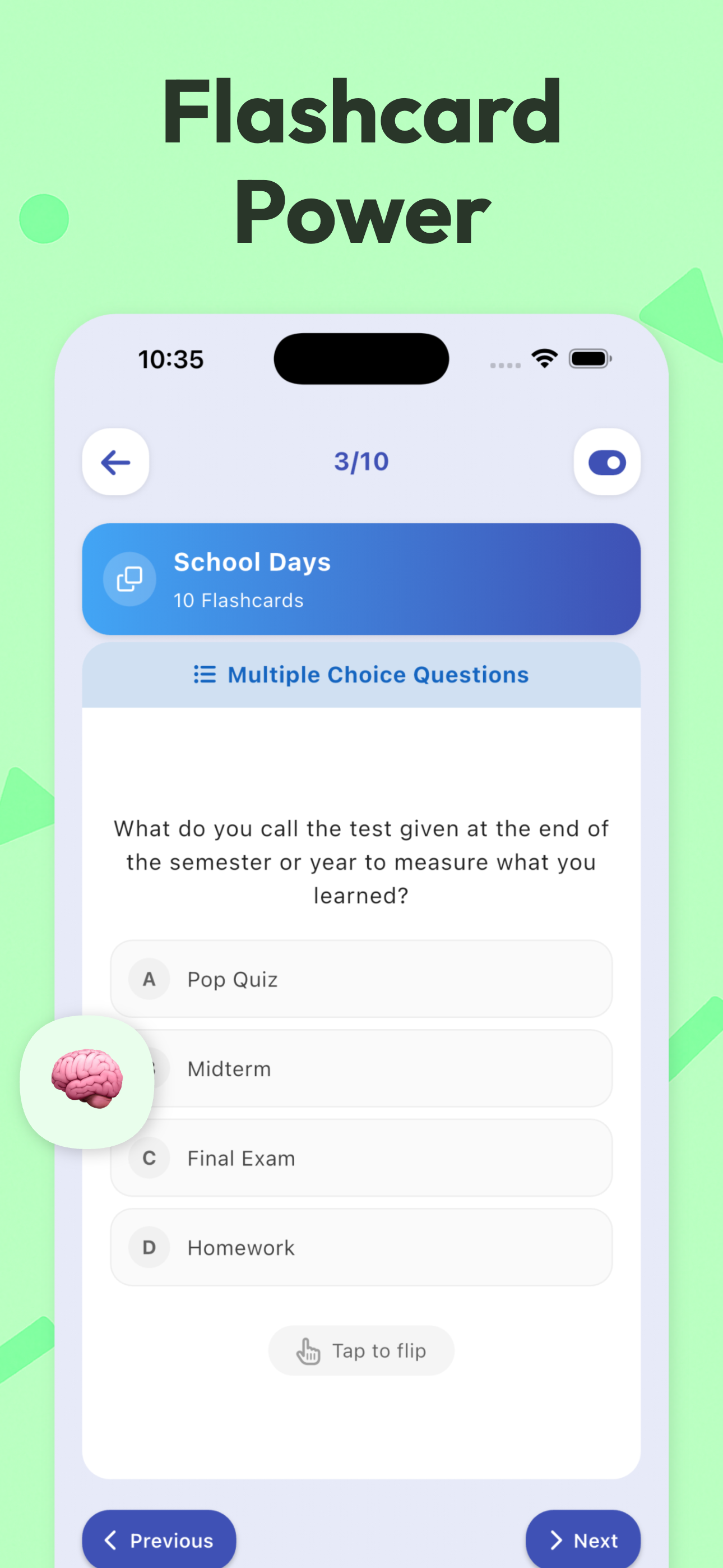 Brain Assist - AI Quiz & TTS