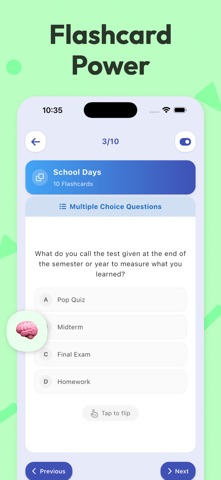 Brain Assist - AI Quiz & TTS screenshot