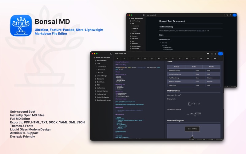 Bonsai MD screenshot