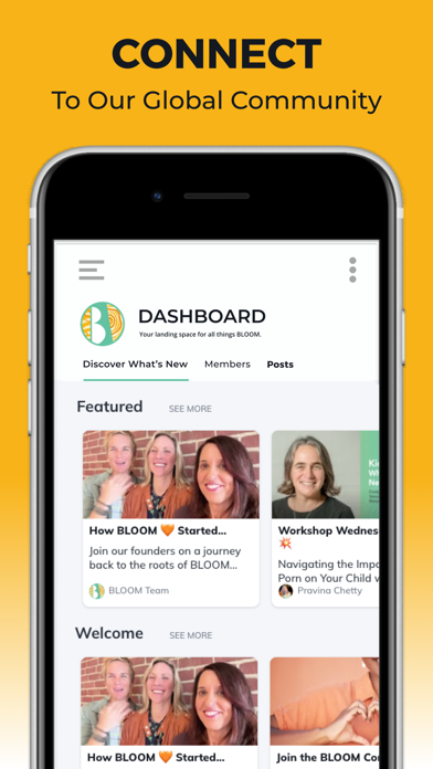 BLOOM Parent Hub Screenshot