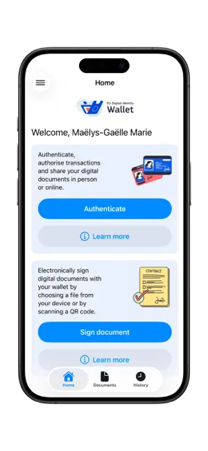 HopaeEUDIWallet screenshot 1
