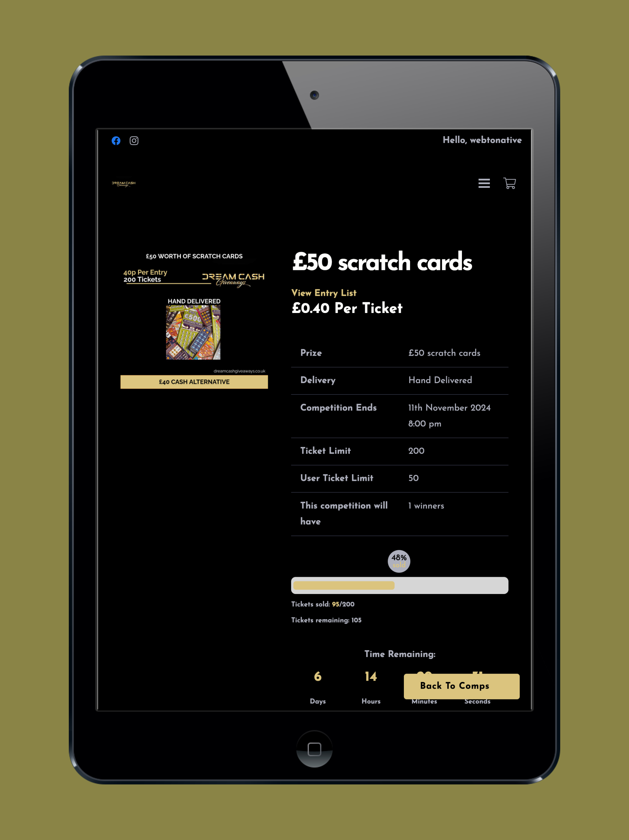 Dream Cash Giveaways