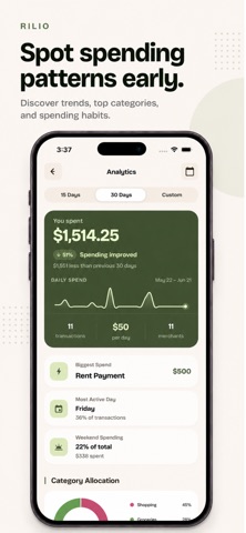 Rilio - Smart Expense Tracker Screenshot 3 of 6