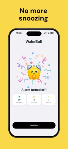 WakeBolt: Mission Alarm Clock Screenshot 4 of 8
