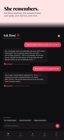 Rosé: Invest & Budget for Her screenshot