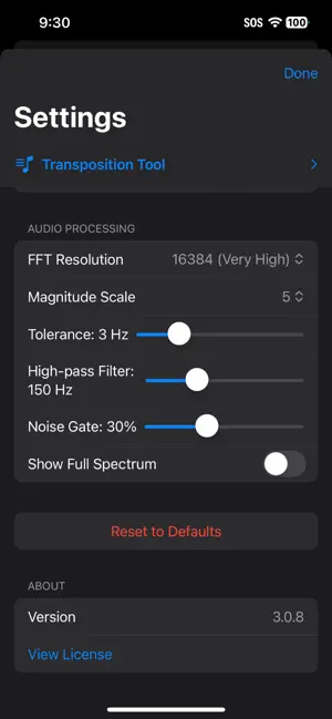 LyreTuner screenshot 2