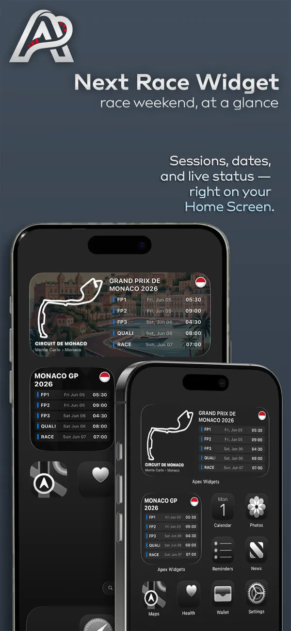 Screenshot #2 pour Apex Widgets: F1 Race & Stats