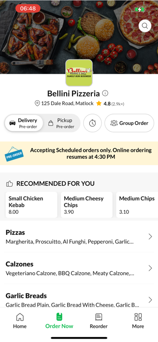 Bellini Pizzeria. Screenshot 3 of 5